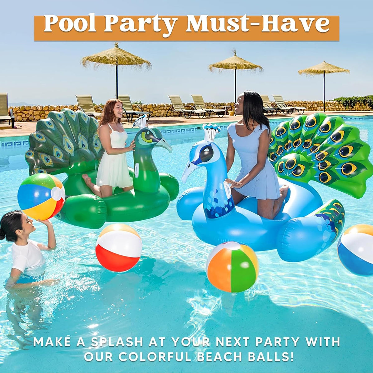JOYIN 4-Pack 20" Beach Balls - Large - image 4