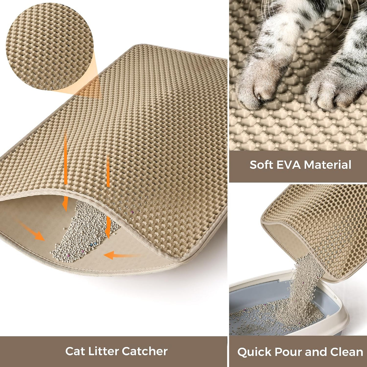 Large Cat Litter Box Enclosure - 30.3'' L X 18.2'' W X 20.5'' H / Natural - image 4