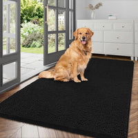 Dog Door Mat for Muddy Paws - 96"L x 48"W x 1.0"Th / Black