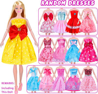 135 Pcs Doll Clothes and Accessories with Doll - MT002A - image 3