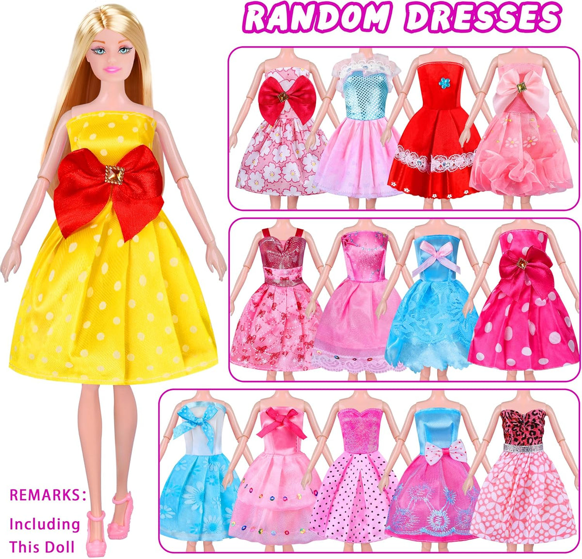 135 Pcs Doll Clothes and Accessories with Doll - MT002A - image 3