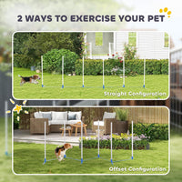 PawHut Dog Agility Training Equipment Set with Weave Poles Carry Bag - image 4