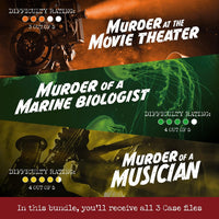 Cryptic Killers Bundle #1 murder mystery game with three cold case files - view 2