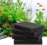 hygger Aquarium Sponge Filter Pad, Filter Media Foam Sponges - 5.9*3.9*1 inch/4pcs