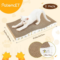 PatiencET Cat Scratch Pad with Box - Waved - 2 Pack - image 2