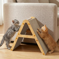 Conlun Vertical Cat Scratcher - Small for Kittens under 10LBS / Light Wood
