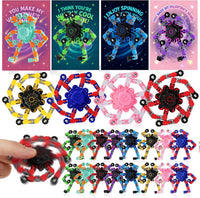 12PCS Transformable Fidget Spinners for Kids Adults - Colorful
