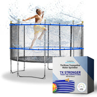 Trampoline Sprinkler Waterpark, Heavy Duty Hose – Fun for Kids & Family - Premium Waterpark