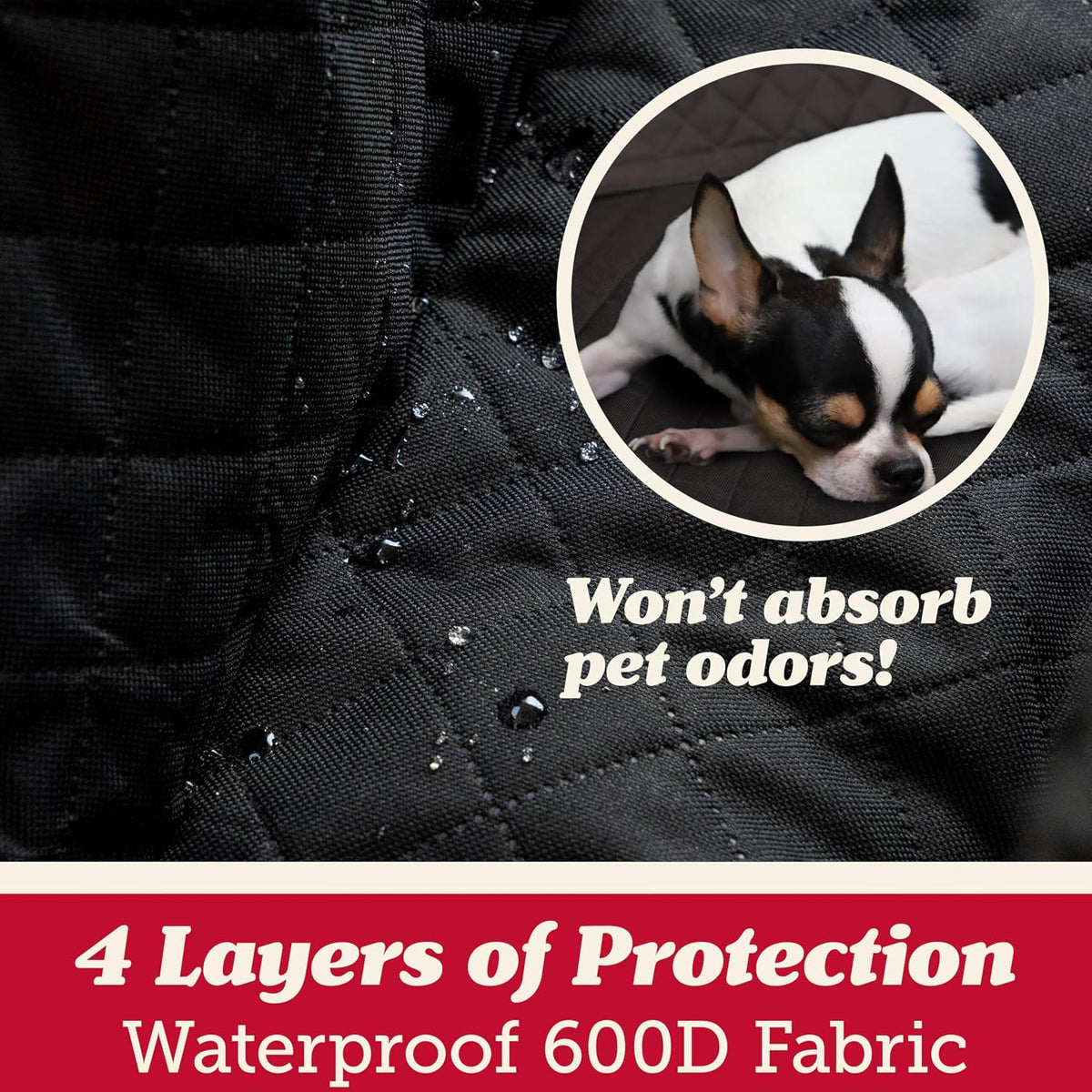 Lusso Gear Dog Car Seat Cover - - Single Seat - Black - image 3