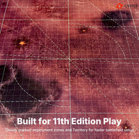 Lighter Creative 44 x 60 gridded WH40K battle mat, Iron Underhive print - view 19