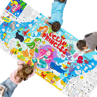 SpriteGru jumbo Halloween coloring poster with ghosts, pumpkins and witches - view 4