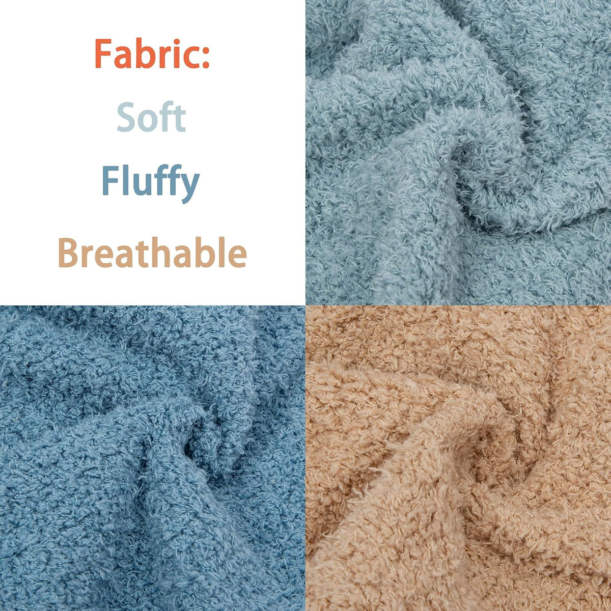 Dog Sweater, Dog Clothes for Medium Dogs Male or Boy - Light blue+Blue+Khaki / Small - image 4