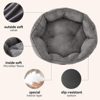 Small Dog Bed for Small Dogs, Cat Beds for Indoor Cats - Medium (Pack of 1) / Grey - image 3