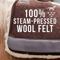 Professional's Choice 100% Steam-Pressed Wool Felt Saddle pad