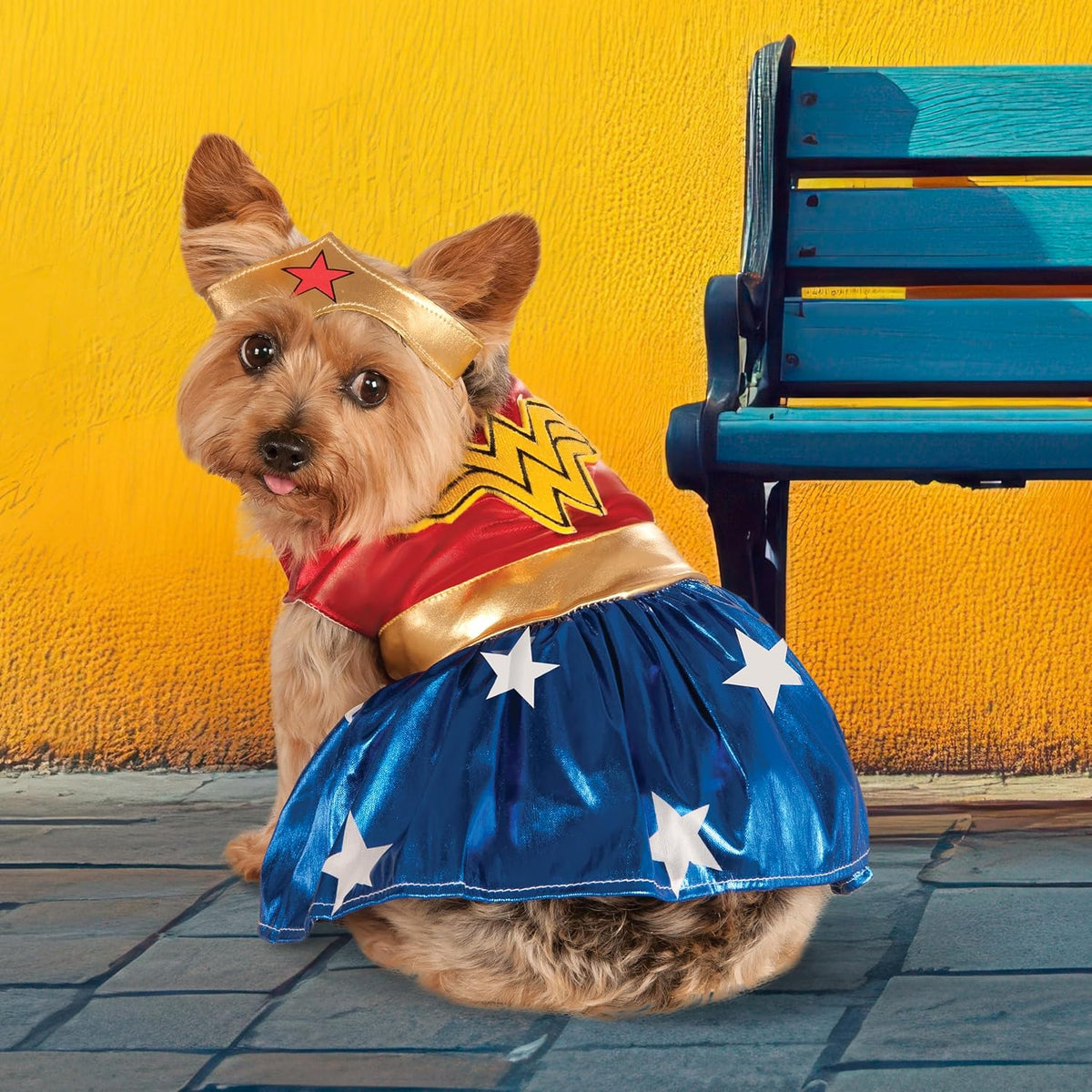 DC Comics: Wonder Woman Pet Costume for For Dogs or Cats by Rubies - Large / 1 - image 3