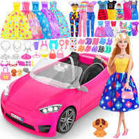 135 Pcs Doll Clothes and Accessories with Doll - MT029A