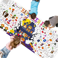 SpriteGru jumbo Halloween coloring poster with ghosts, pumpkins and witches - view 7