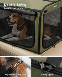 Dog Car Carrier Light Weight 24×17.7×20.5in - Green / 27.0"L x 20.5"W x 20.5"H - image 4
