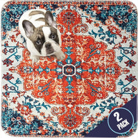 PUPIBOO Washable Pee Pads for Dogs and Cats - Colorful Medallion / 24 x 36 Inch (Pack of 2) - image 2