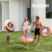 Sloosh 4 Pack Inflatable Pool Floats, Pool Tube Rings - Donut - image 4