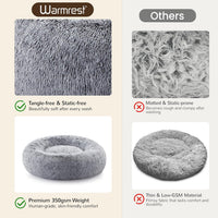 Donut Dog Bed Medium Size Dog, Round Cat Beds for Small Dogs – Essentials for Dogs - Grey / 20"L x 20"W x 8"Th - image 4
