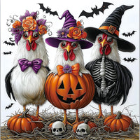 Blueforest Puzzles for Adults 500 Pieces - Halloween Chicken / 20" X 20"