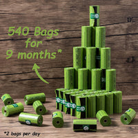 Greener Walker Poop Bags for Dog Waste-540 Bags - Green / 1 Count (Pack of 540) - image 2