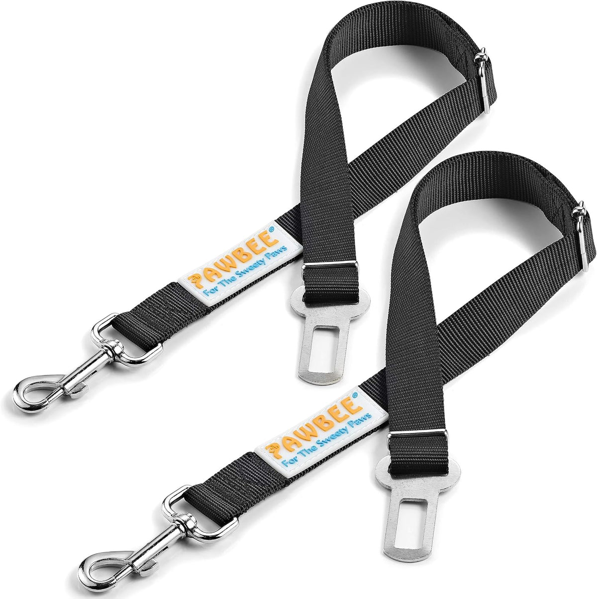 2-Pack Dog Seat Belts for Cars - Non Elastic