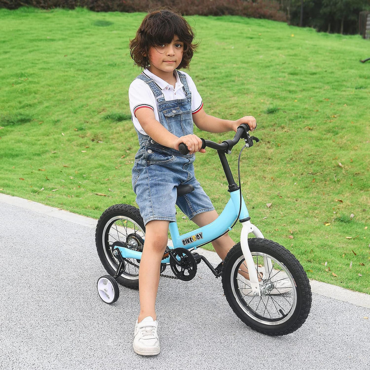 bikeboy 2 in 1 balance bike with pedals and hand brake, 12 14 16 inch wheels - view 16