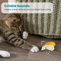 Catstages Strawbabies Dental Cat Chew Toy with Catnip & Feathers - Dental Catnip Toys - image 4