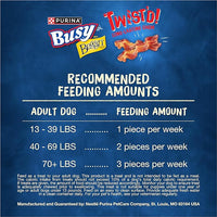 Purina Busy with Beggin’ Twist’d Adult Dog Chew Bone Treats - 10 ct. Pouch