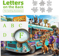 Blueforest Puzzles for Adults 500 Pieces - Dogs Food Truck Adventure / 27.5" x 19.7" - image 3