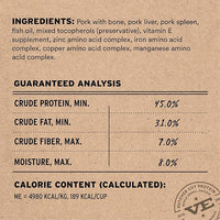 Vital Essentials Freeze-Dried Raw Pork Meal or Mixer Cat Food Soft Nibs | 99% Pork, Organs & Bone | 12 oz