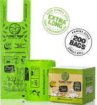 PLANET POOP Home Compostable Dog Poop Bags Extra-long with Handles - 200 Count (Pack of 1) - image 3