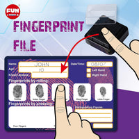 FunKidz detective fingerprint kit for kids with dusting powder, bellows, magnifier and spy glasses - view 4
