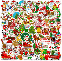 100PCS Vintage Christmas Stickers - Christmas