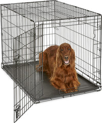 New World by Midwest 42-Inch Single Door Crate, for Large Breeds - Single Door - Black / Large (42"L)