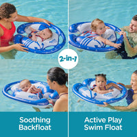 SwimSchool Freestyle Swimmer Baby Pool Float with Multi-Position - Freestyle Swimmer Baby Float - image 3