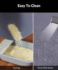Cat Litter Mat, Cut to Fit Any Place - Grey / 47x35 Inch - image 4