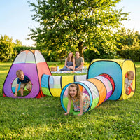 Kids Play Tunnel Tent for Toddlers - 4 Pcs a - image 4