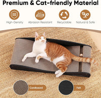 FUKUMARU Cardboard Cat Scratcher Bed - Black - image 4