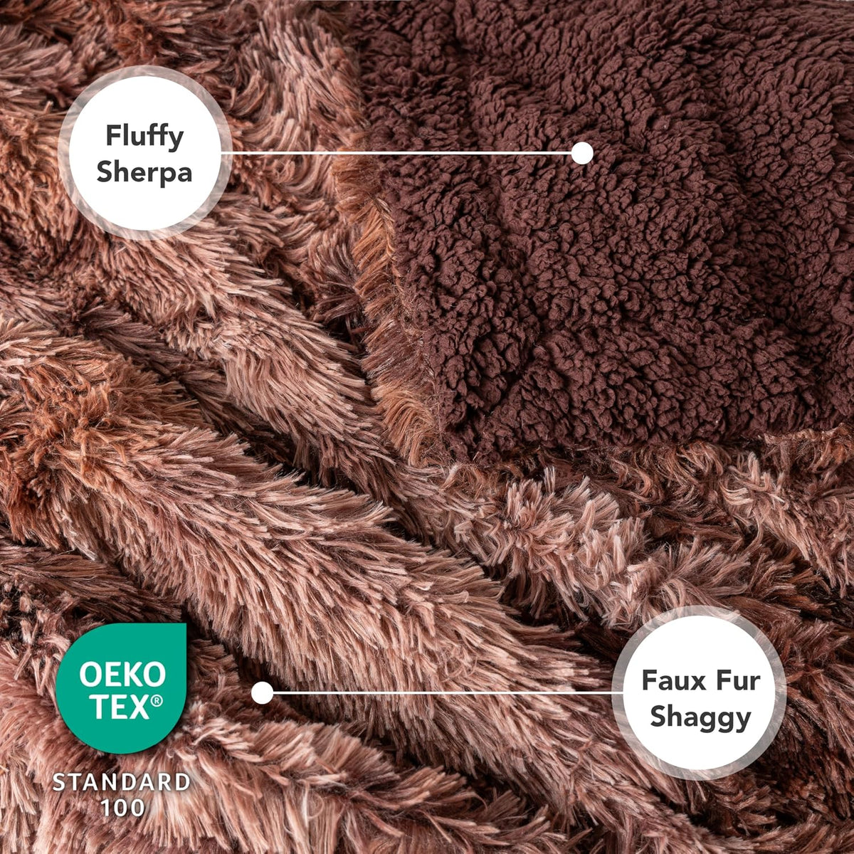 PetAmi Waterproof Dog Blanket for Couch Protector Pet Throw - Tie-dye Brown / Queen (90x90) - image 4