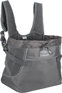 Outward Hound PupPak Dog Front Carrier, 12.5" x 9" x 14" - Grey / 12.0"L x 11.5"W x 7.5"H