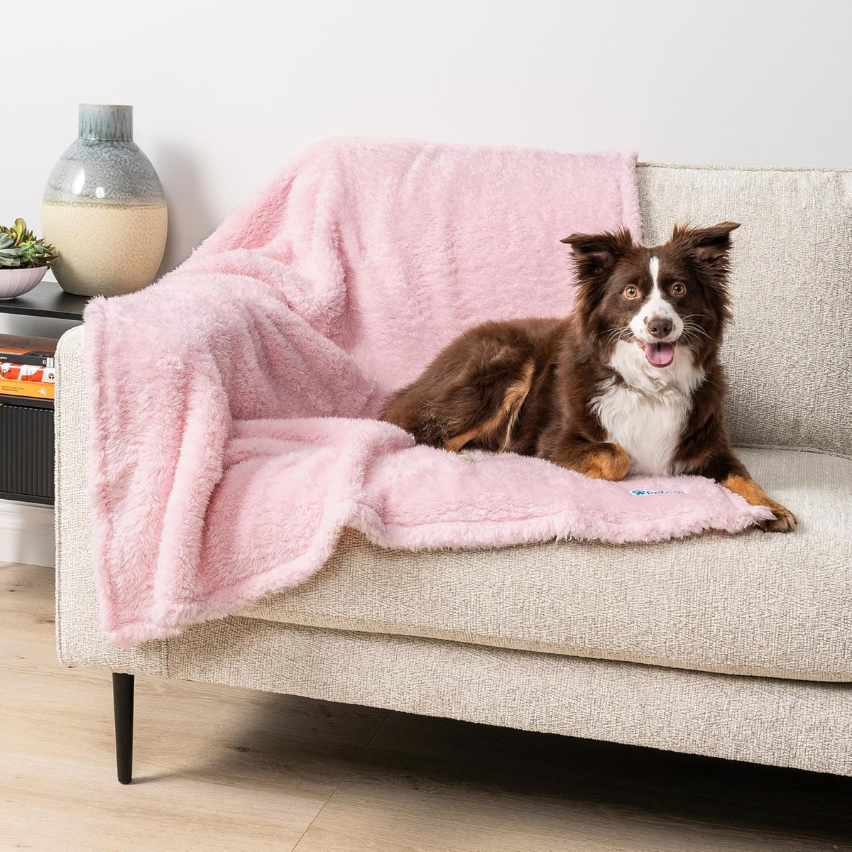PetAmi Fluffy Sherpa Waterproof Dog Blanket for Small Pet Cat - Pink / Small (24x32) - image 2