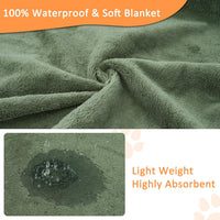 Washable Pee Pads for Dogs, 65'' x 48'', Quick-Dry, Grey - Green / 63x63 Inch(Pack of 3) - image 2