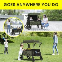 Jeep Deluxe Wrangler Stroller Wagon with Cooler Bag and Parent - image 3