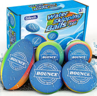 Billeeit. 5Pcs Rainbow Water Skipping Balls Set for Pool - Rainbow