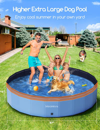 Meowant Extra Large Dog Pool Foldable 97'' - 4XL-87'' × 16'' - image 2