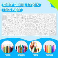 SpriteGru jumbo Halloween coloring poster with ghosts, pumpkins and witches - view 18