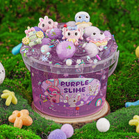 Astronaut Galaxy Slime for Kids, Big Slime Bucket with Clay - Purple Slime - image 4